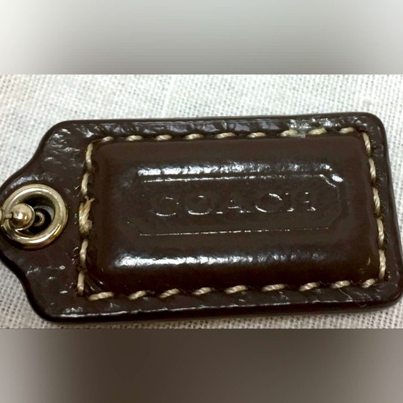 Coach Brown & Tan Monogram Small Crossbody Purse Bag - Picture 4 of 6